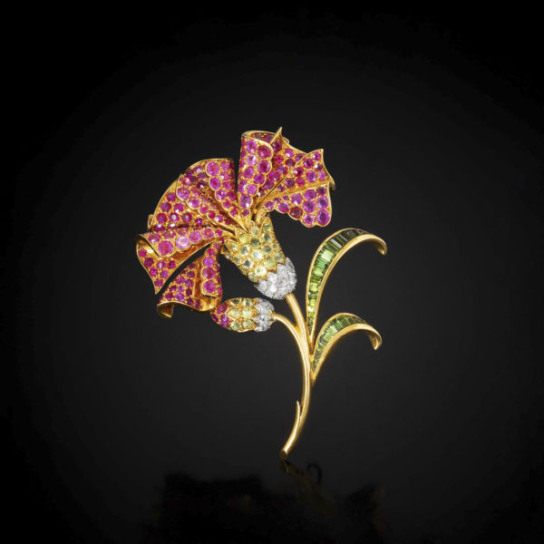RENÉ BOIVIN <br> Oeillet brooch