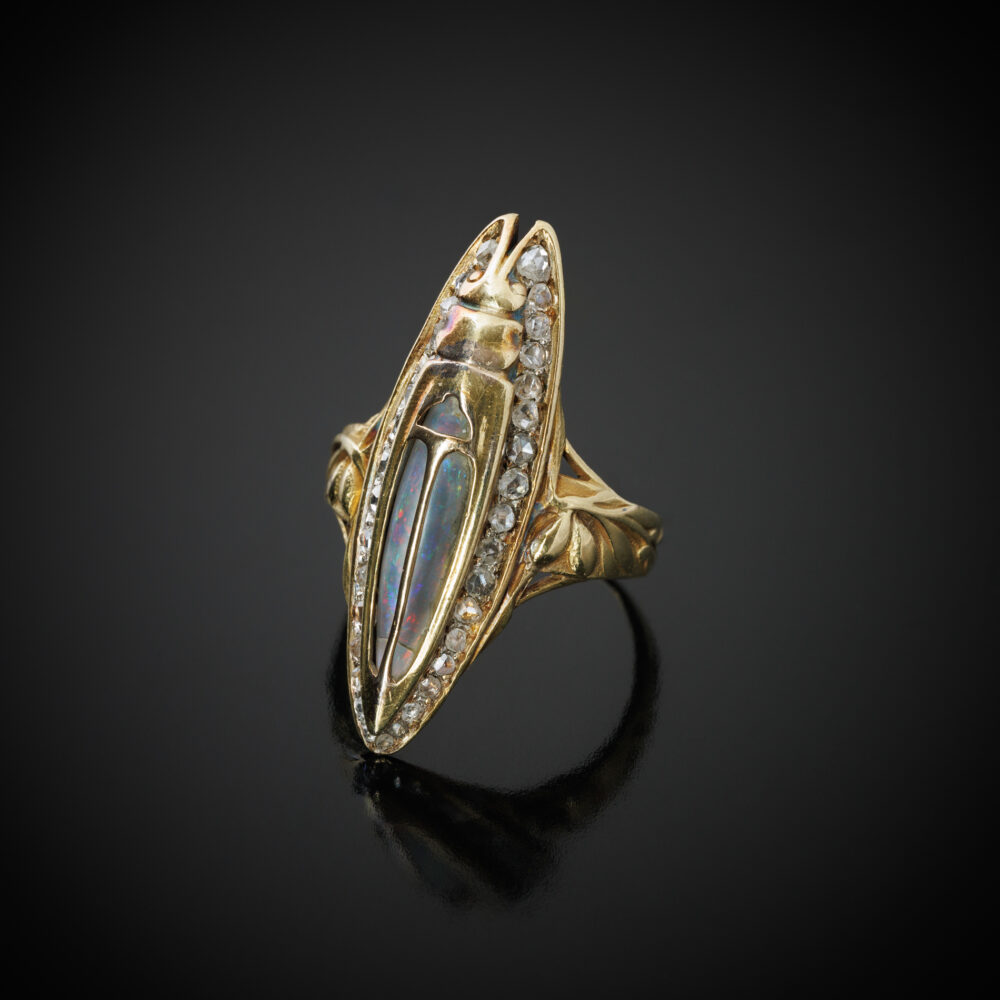 Bague Lalique En Argent Massif - Taille 52 - Style Cocktail - Occasion