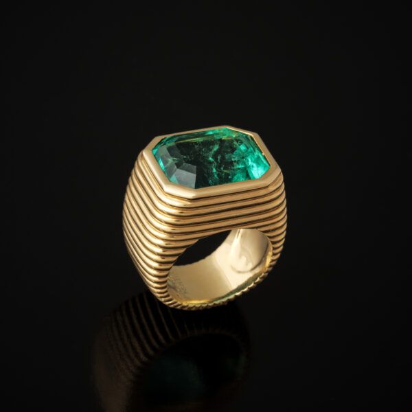 RENÉ BOIVIN <br> Bague Emeraude