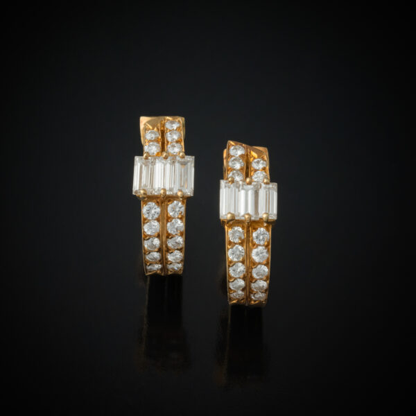 VAN CLEEF & ARPELS <br> Paire de Clips d'Oreilles