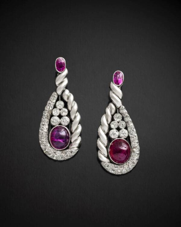 SUZANNE BELPERRON - Paire de Pendants d'Oreilles