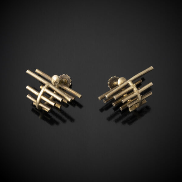 JEAN DUNAND <br> Paire de Boucles d'Oreilles