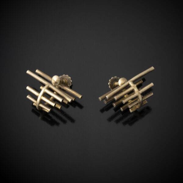 JEAN DUNAND <br> Paire de Boucles d'Oreilles