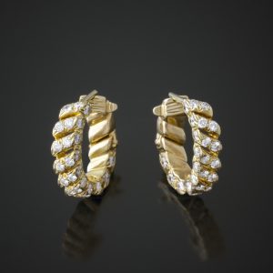 VAN CLEEF & ARPELS <br> Pair of Hoop Earrings