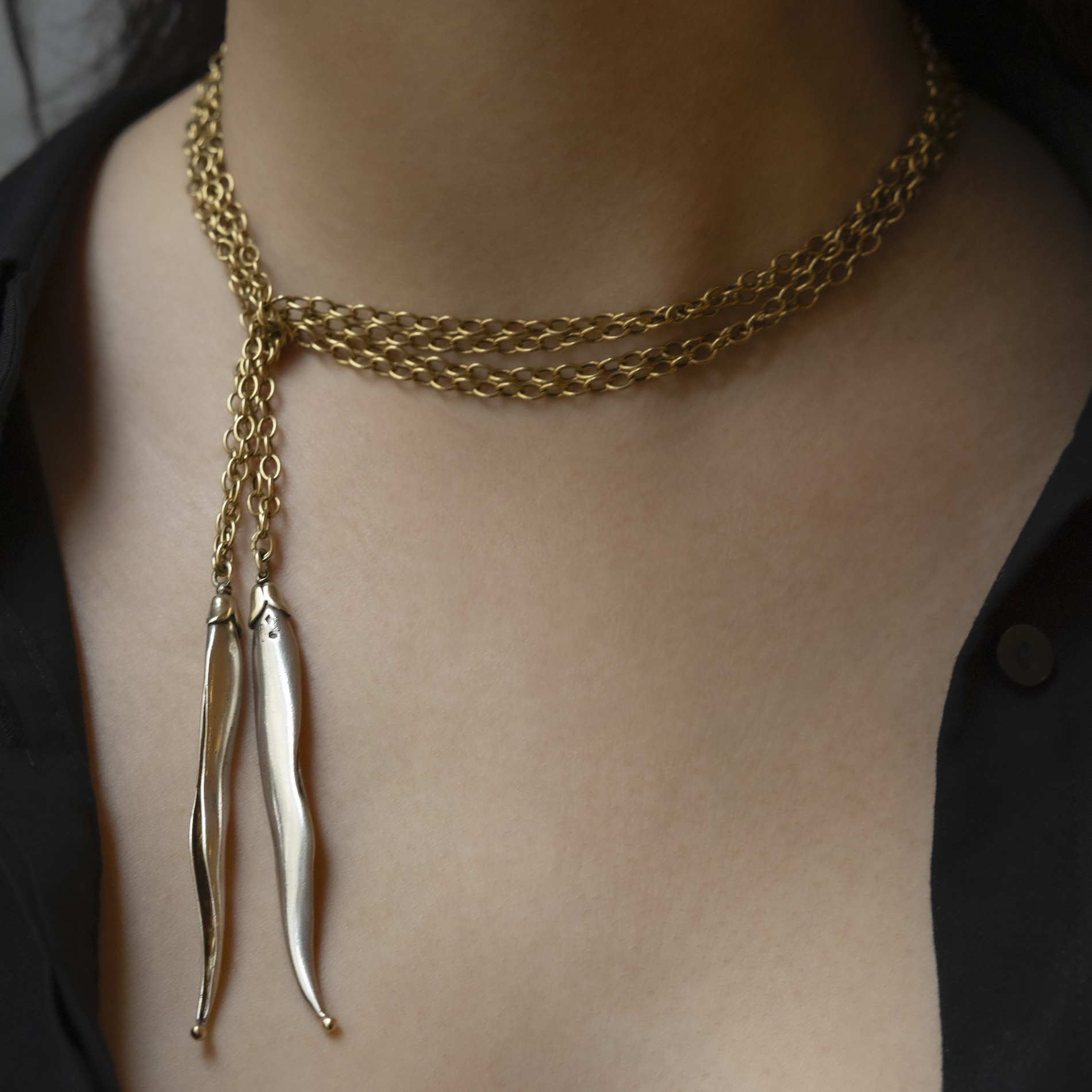 MADAME GRÈS FOR CARTIER <br> Chili Pepper Necklace - Image 4