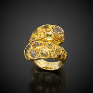SOCIÉTÉ NOUVELLE HERTZ - BELPERRON <br> Yellow Diamond Ring