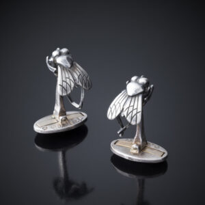 FRANÇOIS - XAVIER LALANNE <br> Pair of cufflinks Fly